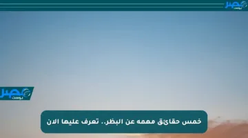 خمس حقائق مهمة عن البظر.. تعرف عليها الآن